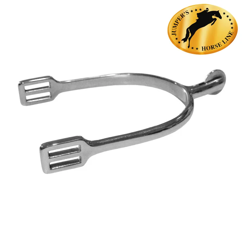 JHL Pro Steel Round Wheel Rowel Spurs - Ladies 25mm